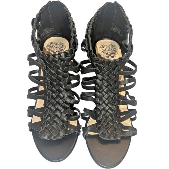 Vince Camuto Alaizah Come Heeled Sandal Black sz 7 - Picture 3 of 6